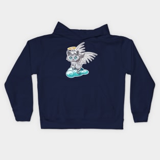 Chibi Angel Cat Kids Hoodie